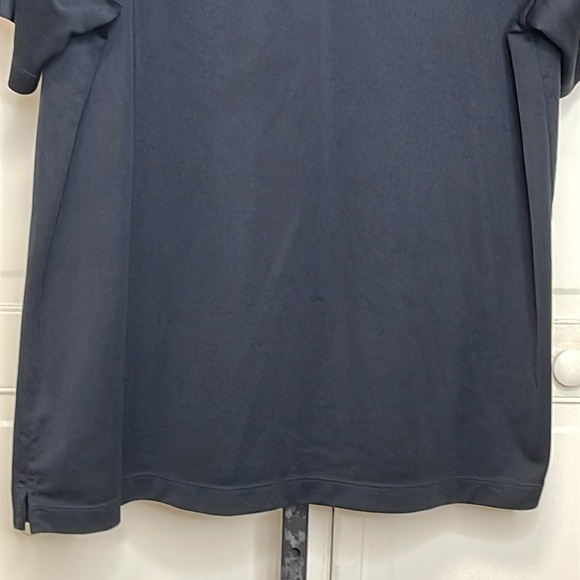 Nike Men's Dri-FIT Sz XL Micro Pique Polo Black Short Sleeve Collared Golf - Picture 3 of 9